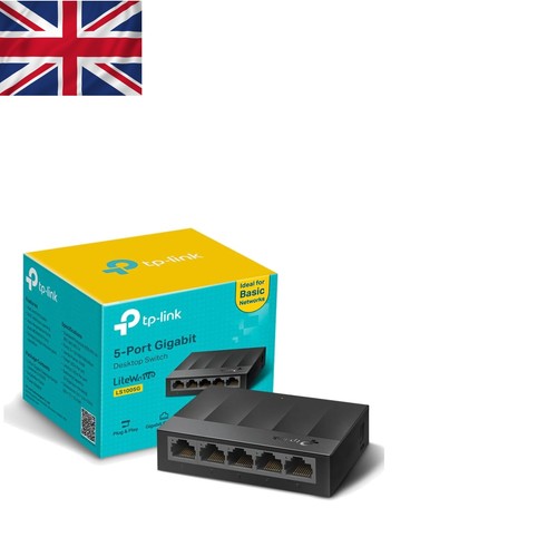 Black port ethernet switch - 5-port,
