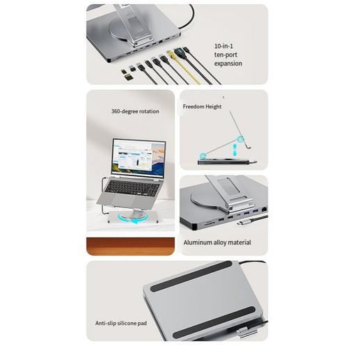 Foldable laptop stand dock - stand,