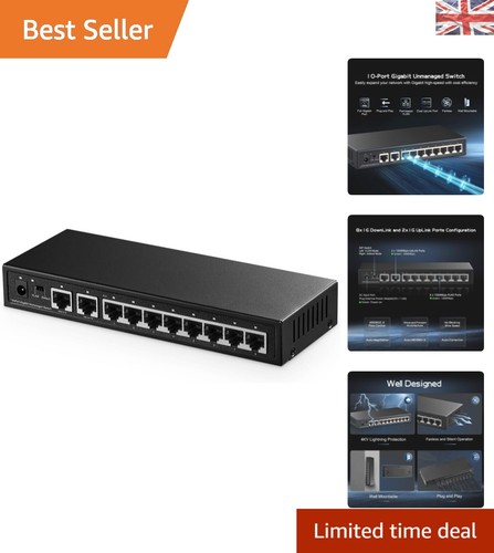 Port gigabit ethernet - 10,